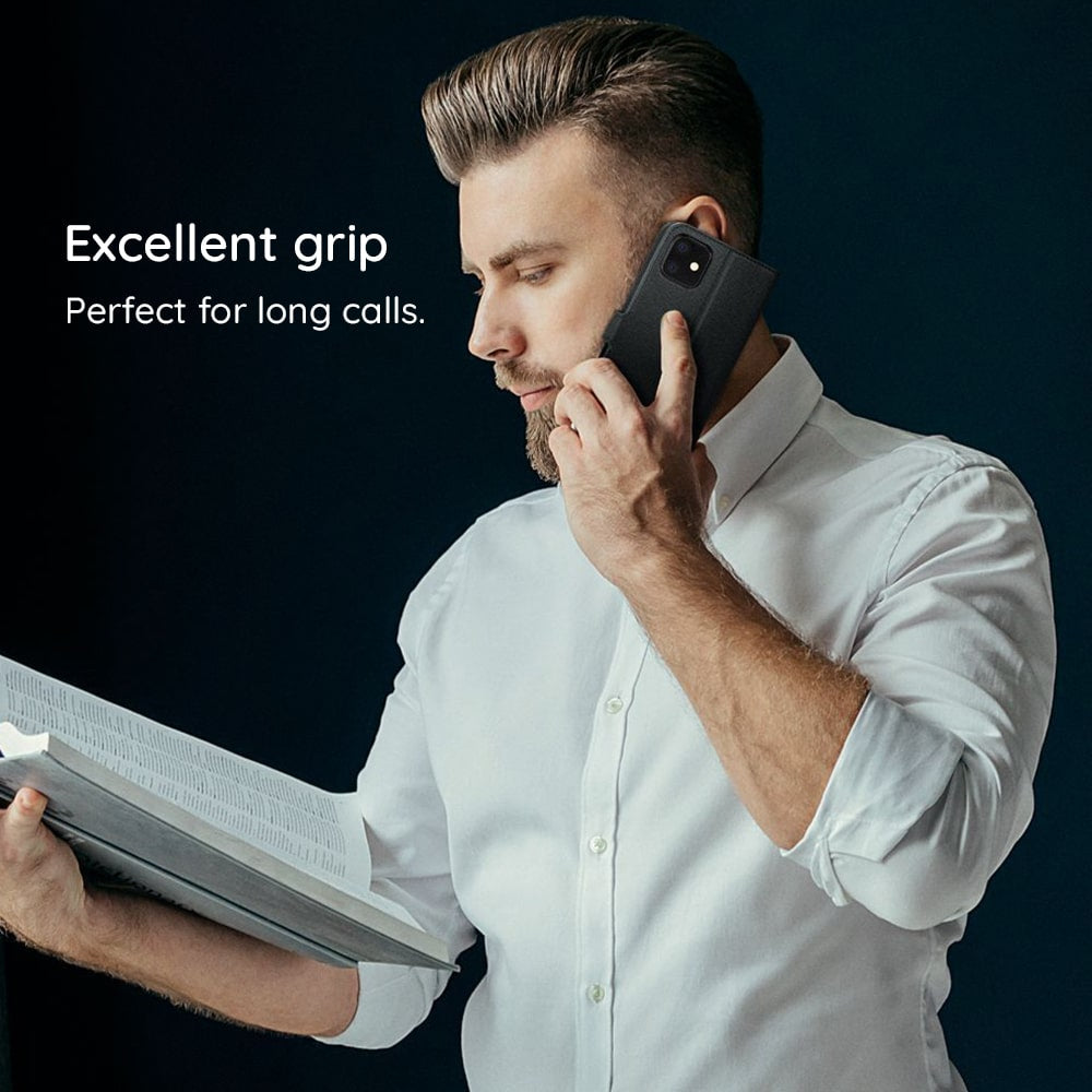 Techsuit Diary Book preklopna maska za Motorola Edge 50 Pro – crna
