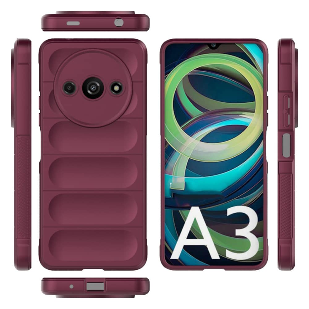 Techsuit – Magic Shield maska za Xiaomi Redmi A3 – bordo