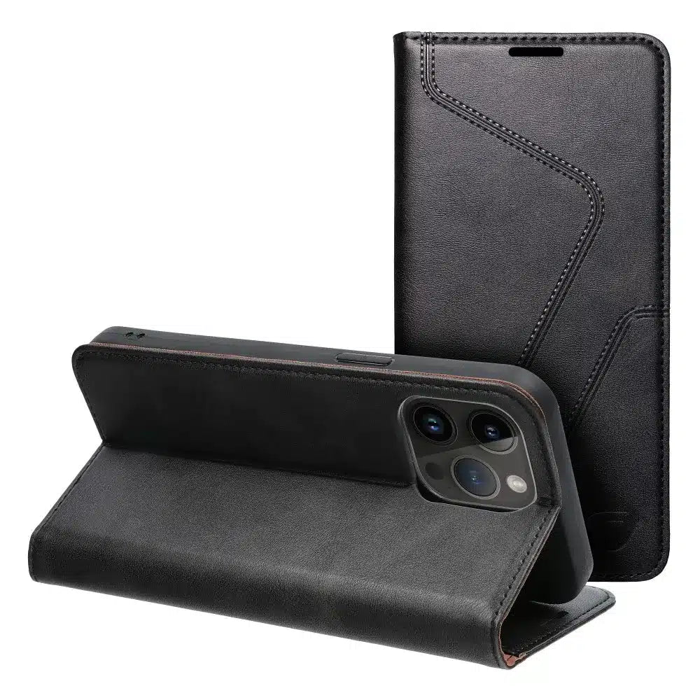 FORCELL F-PROTECT RFID Blocker preklopna futrola za iPhone 14 Pro Max crna