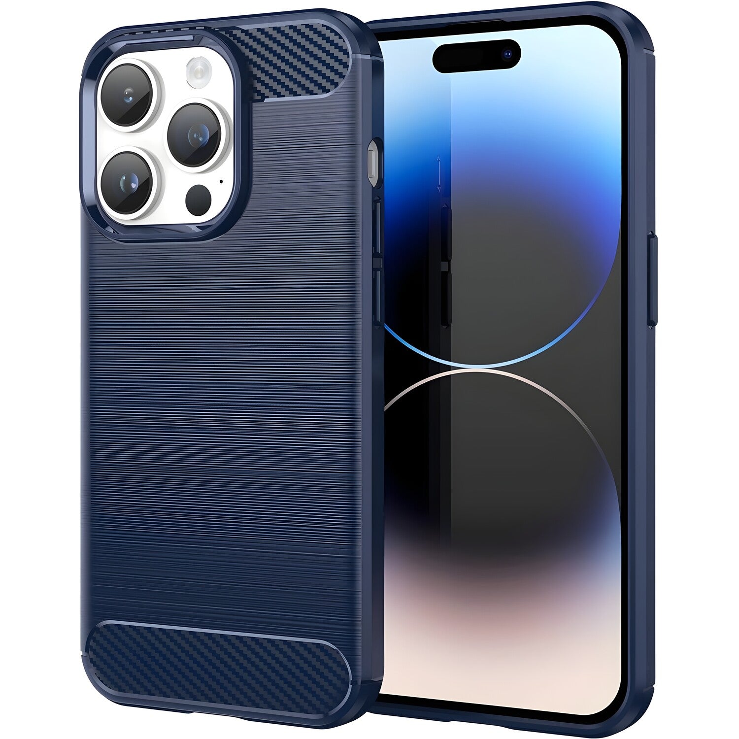 Futrola Carbon Shield TPU za Apple iPhone 14 Pro - Plava KP38129