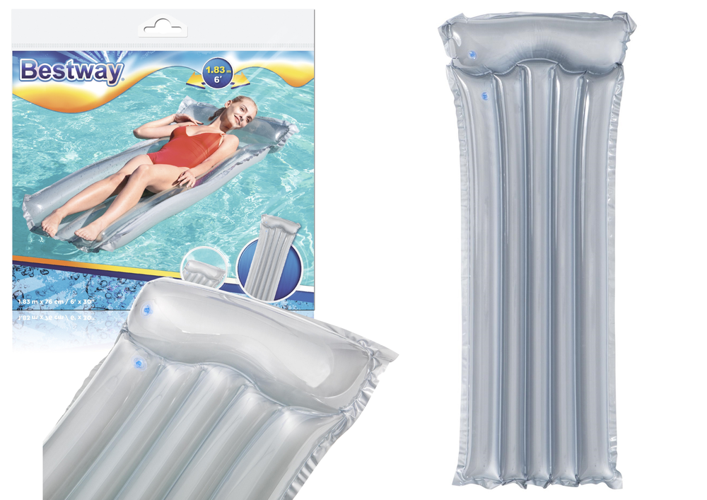 Zračni madrac za plivanje plavi 183 x 76 cm Bestway 44013 - sivi