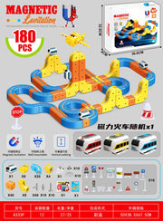 Magnetic Coloured Railway 180el.