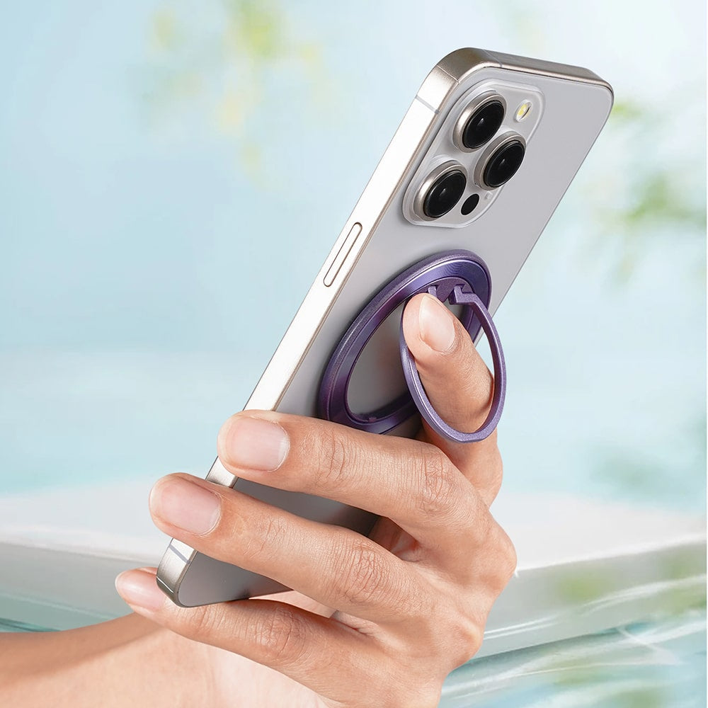Techsuit – MagSafe telefonski prsten (MPR2) – Okrugli oblik- aluminijska legura – zlatna