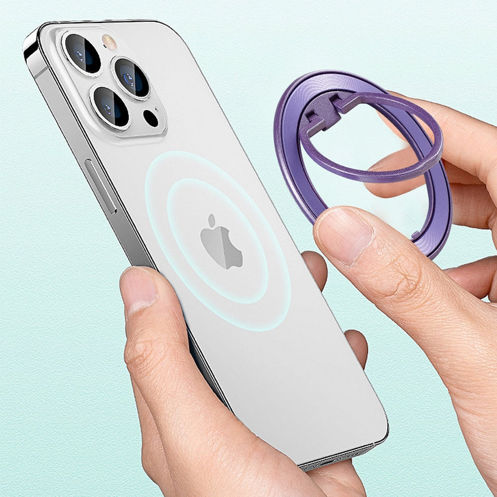 Techsuit – MagSafe telefonski prsten (MPR2) – Okrugli oblik- aluminijska legura – Ljubičasta