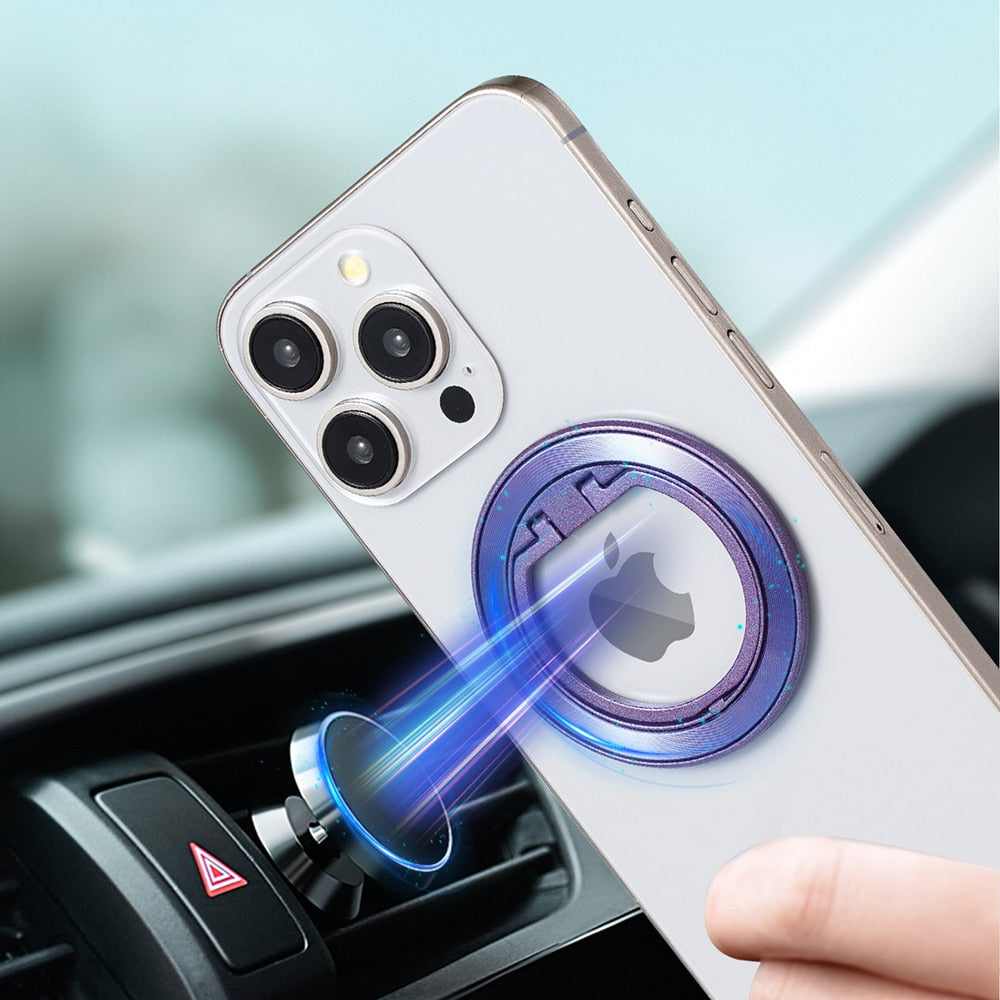 Techsuit – MagSafe telefonski prsten (MPR2) – Okrugli oblik- aluminijska legura – zlatna