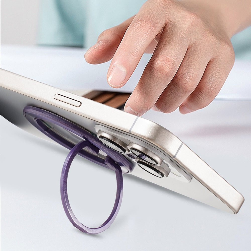 Techsuit – MagSafe telefonski prsten (MPR2) – Okrugli oblik- aluminijska legura – Ljubičasta