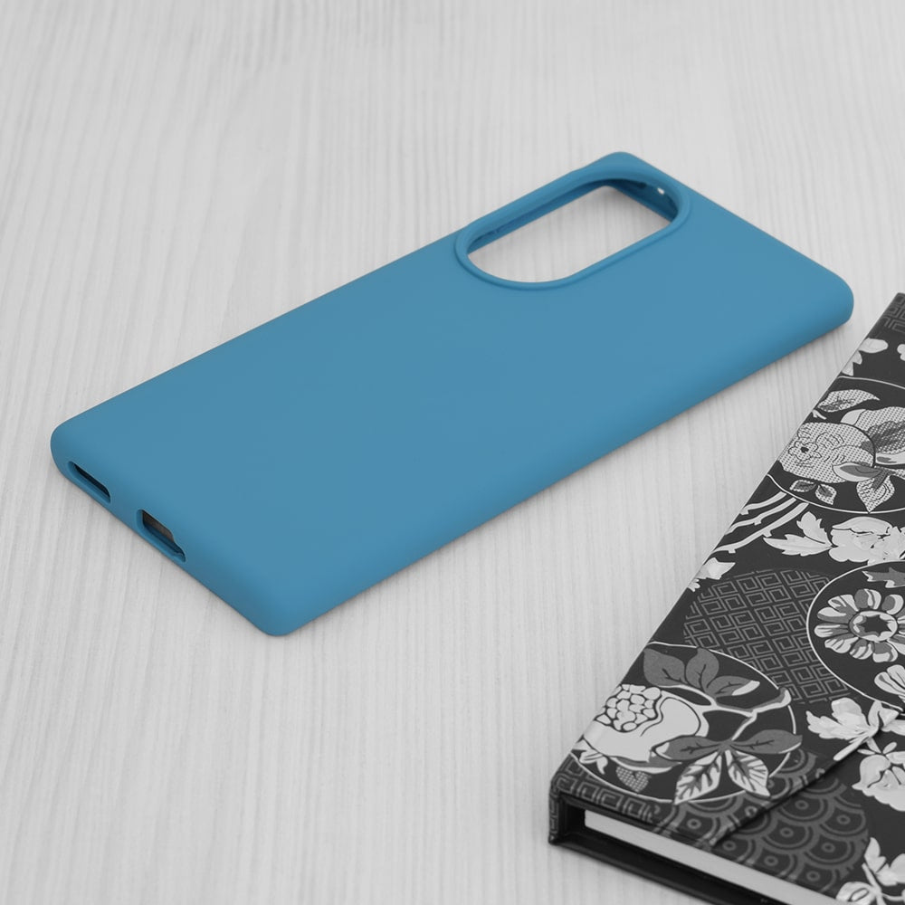Techsuit - Soft Edge Silicone - Honor 70 - Denim Blue