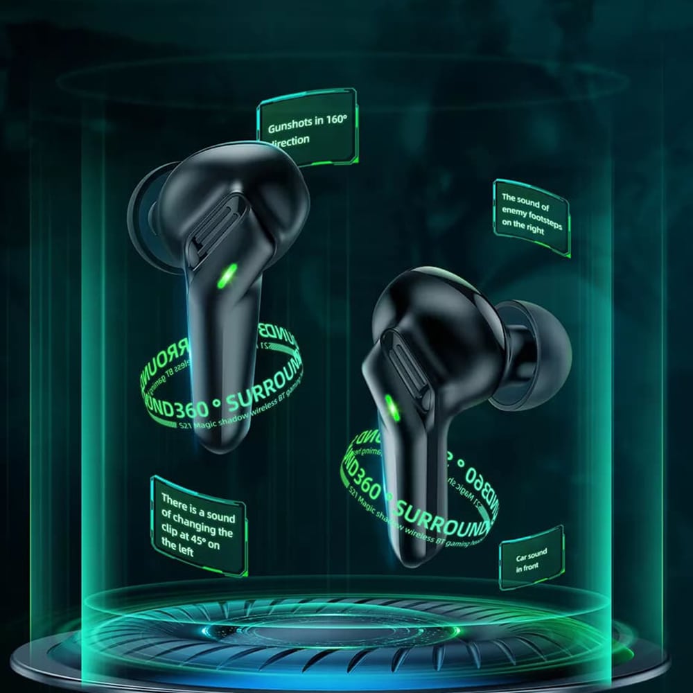 HOCO - TWS slušalice Magic shadow (S21) s Bluetooth 5.0 i niskom latencijom - crne