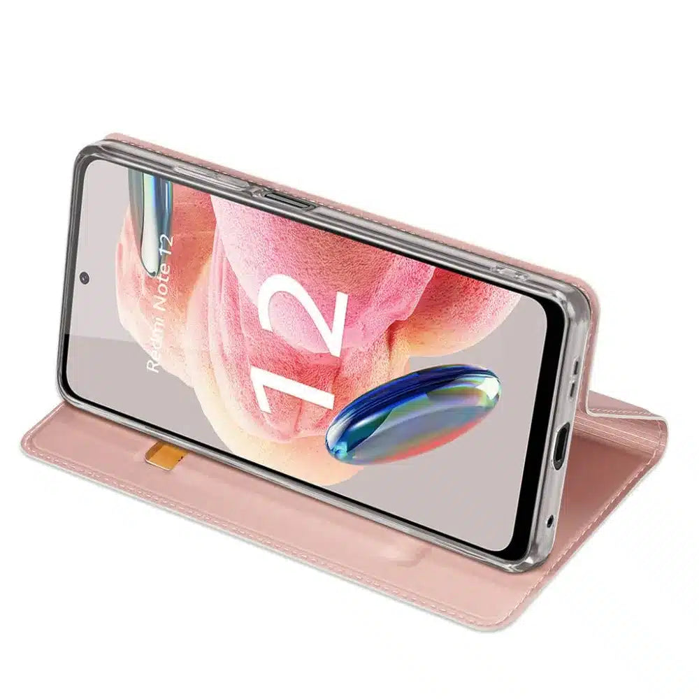 DUX DUCIS Skin Pro – preklopna maska za Xiaomi Redmi Note 12 4G pink