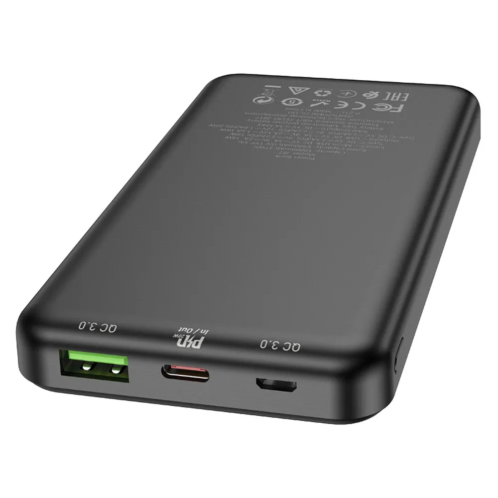HOCO POWER BANK 10,000mAh PD20W + QC3.0 J87 crni