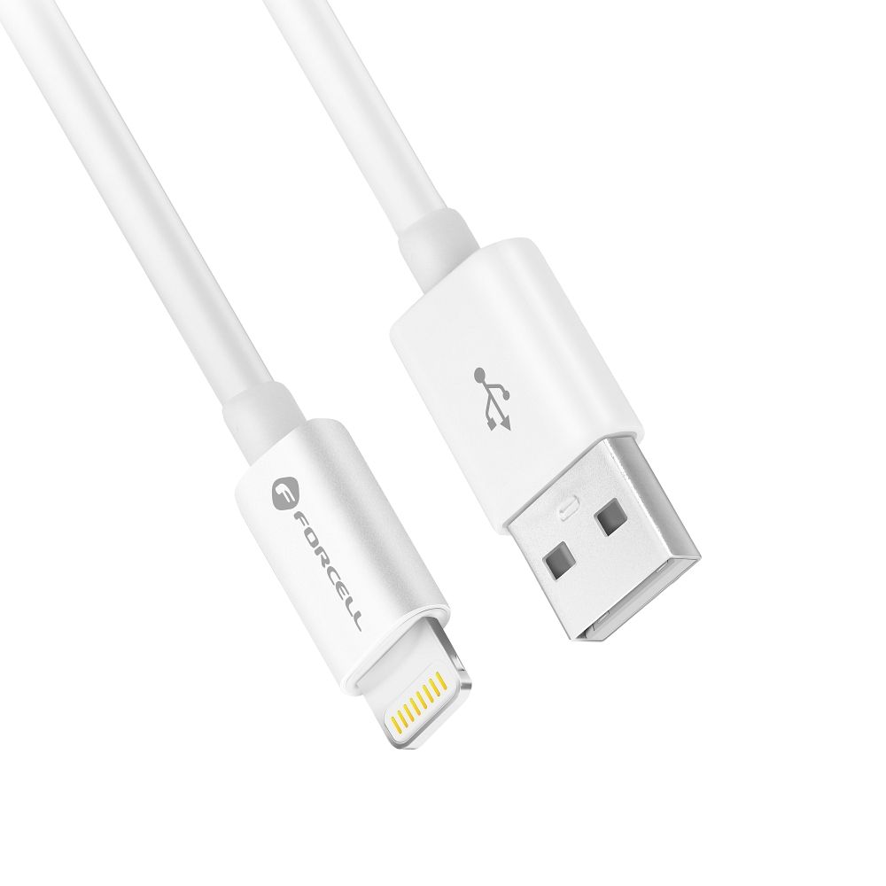 FORCELL kabel USB A na Lightning 8-pinski MFi 2.4A/5V 12W C703 1m bijeli