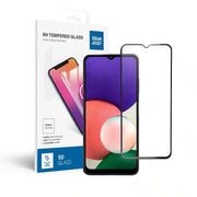 Blue Star 5D kaljeno staklo – za Samsung Galaxy A22 5G (potpuno ljepilo/case friendly) – crno