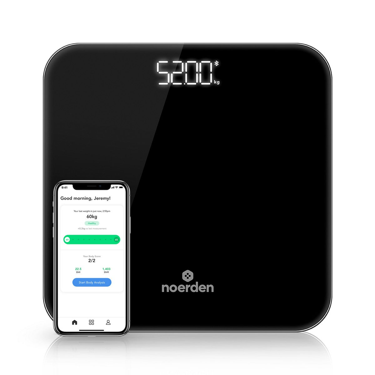 Noerden BIMI pametna vaga CRNA