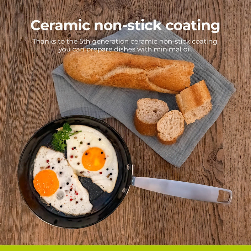 BE Living Tava Essential Black 30 cm troslojni nehrđajući čelik