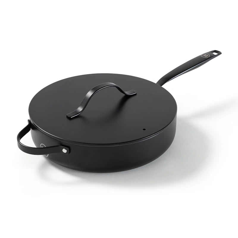 BE Living Tava za pirjanje s poklopcem Essential Black 28 cm