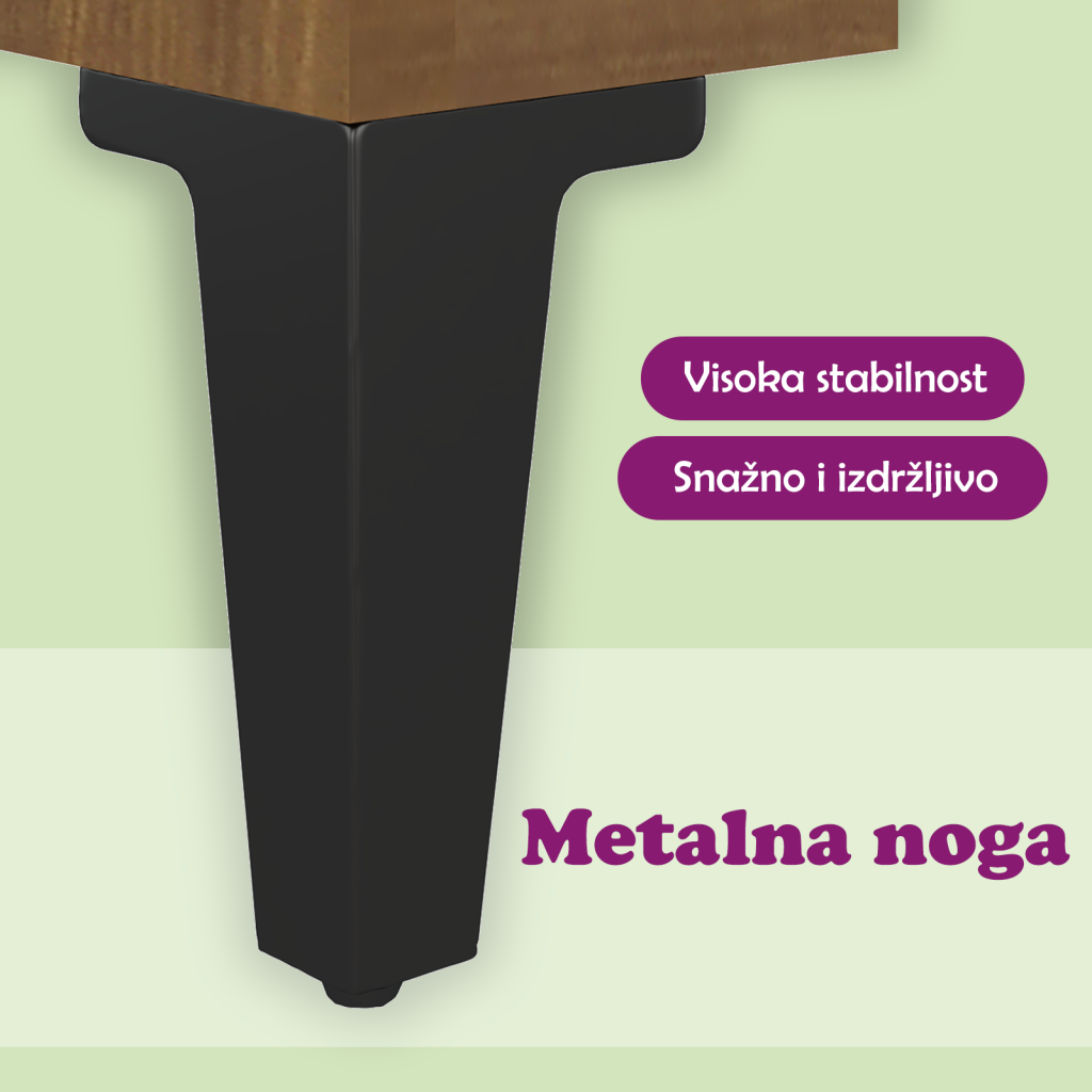 Komoda boja smeđeg hrasta 34,5x32,5x90 cm od konstruiranog drva