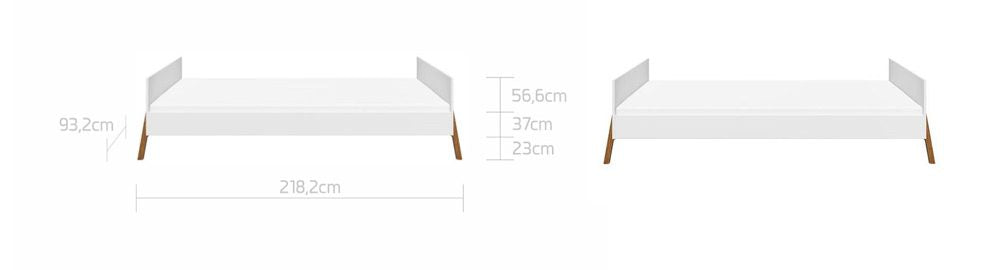 Bellamy Lotta Junior krevet 200x90 cm, white