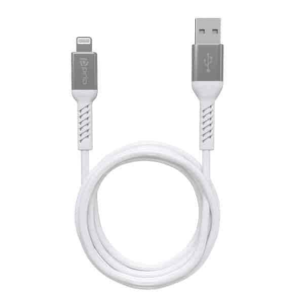 PRIO Charge & Sync USB A na Lightning kabel MFi certificiran 2 m bijele boje