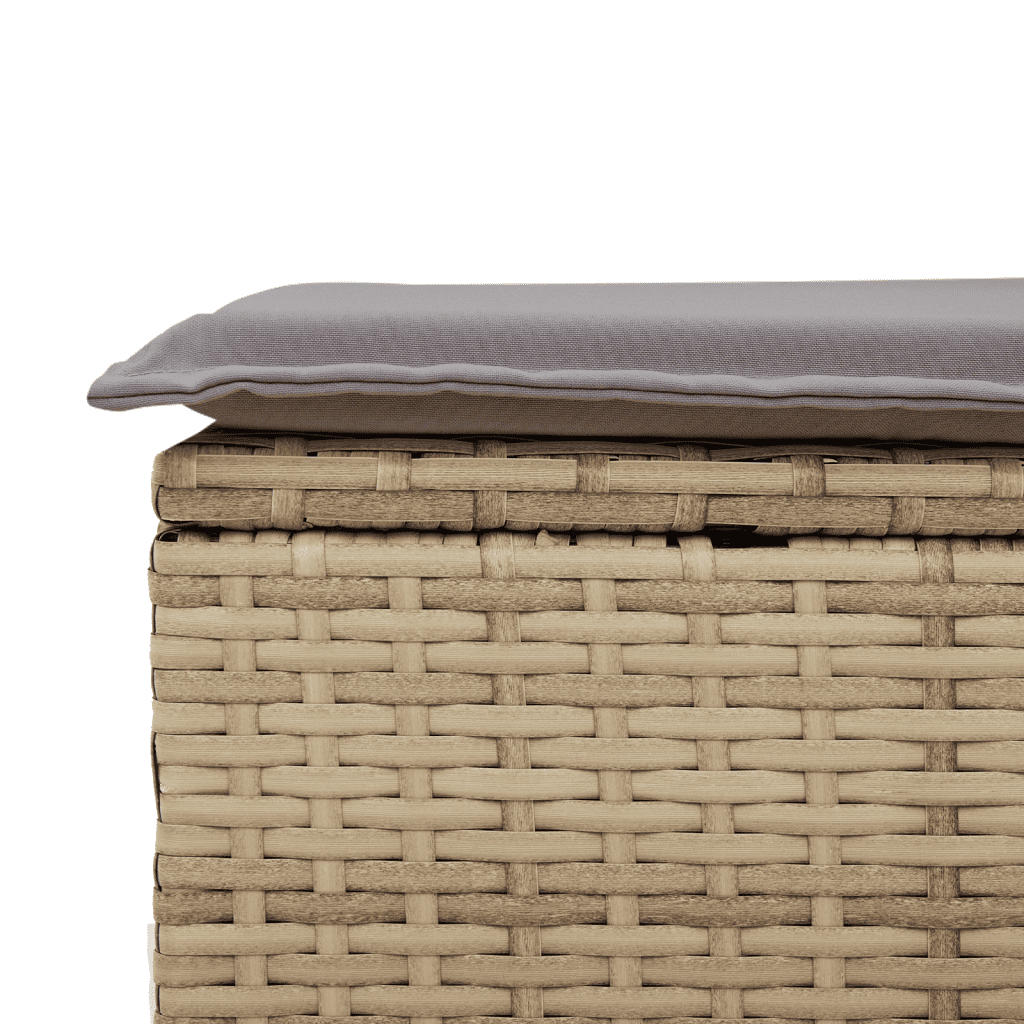 6-dijelni set vrtnih sofa s jastucima bež od poliratana 62 x 62 x 69 cm