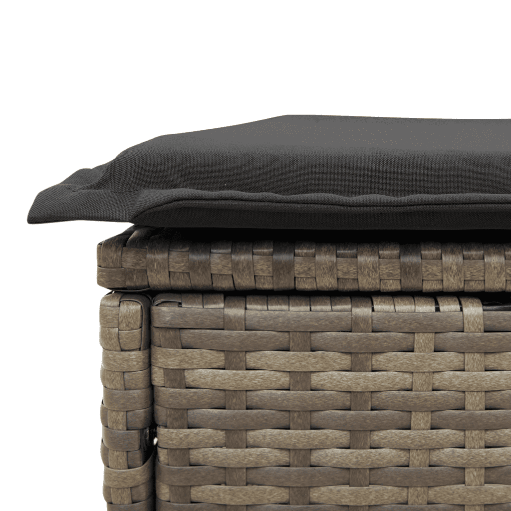 7-dijelni set vrtnih sofa sivi od poliratana Siva 65.5 x 62 x 69 cm