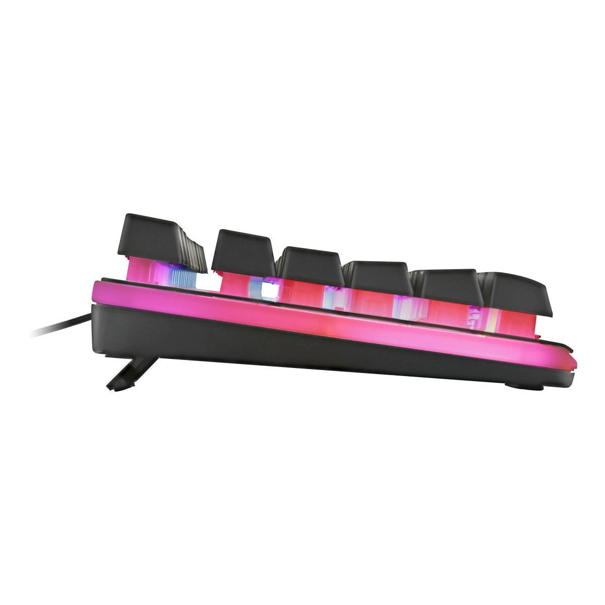 DELTACO GAMING Tipkovnica DK220 Membrane RGB, 25-Anti-ghosting Tipke., CRNA