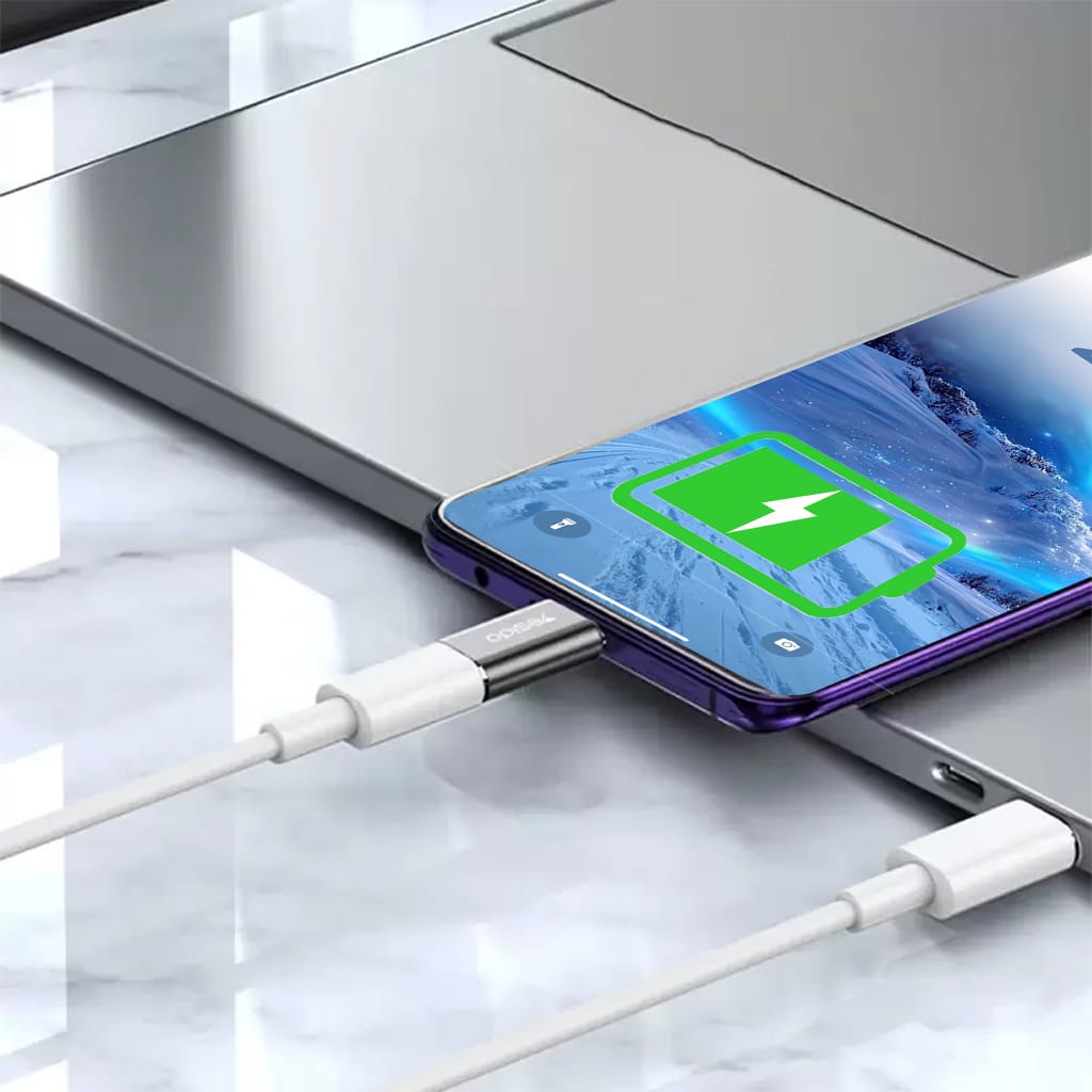 Yesido - OTG adapter (GS22) Type-C do Lightning aluminijska legura 480 Mbps - Sivi