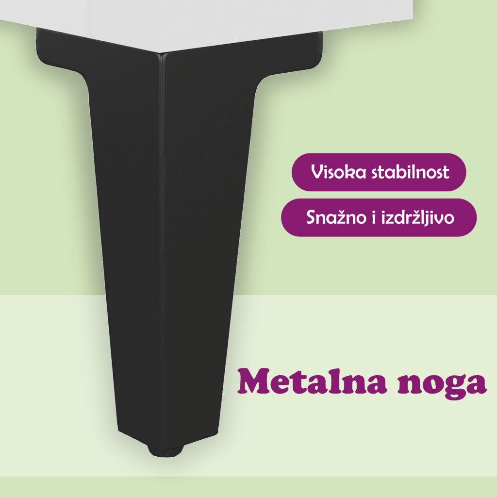 Stolić za kavu sjajni bijeli 103,5x60x35 cm konstruirano drvo