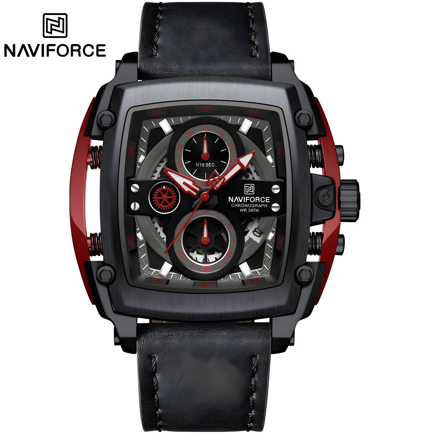 Sat NAVIFORCE TU-38626 - Crna / Crvena KP38626