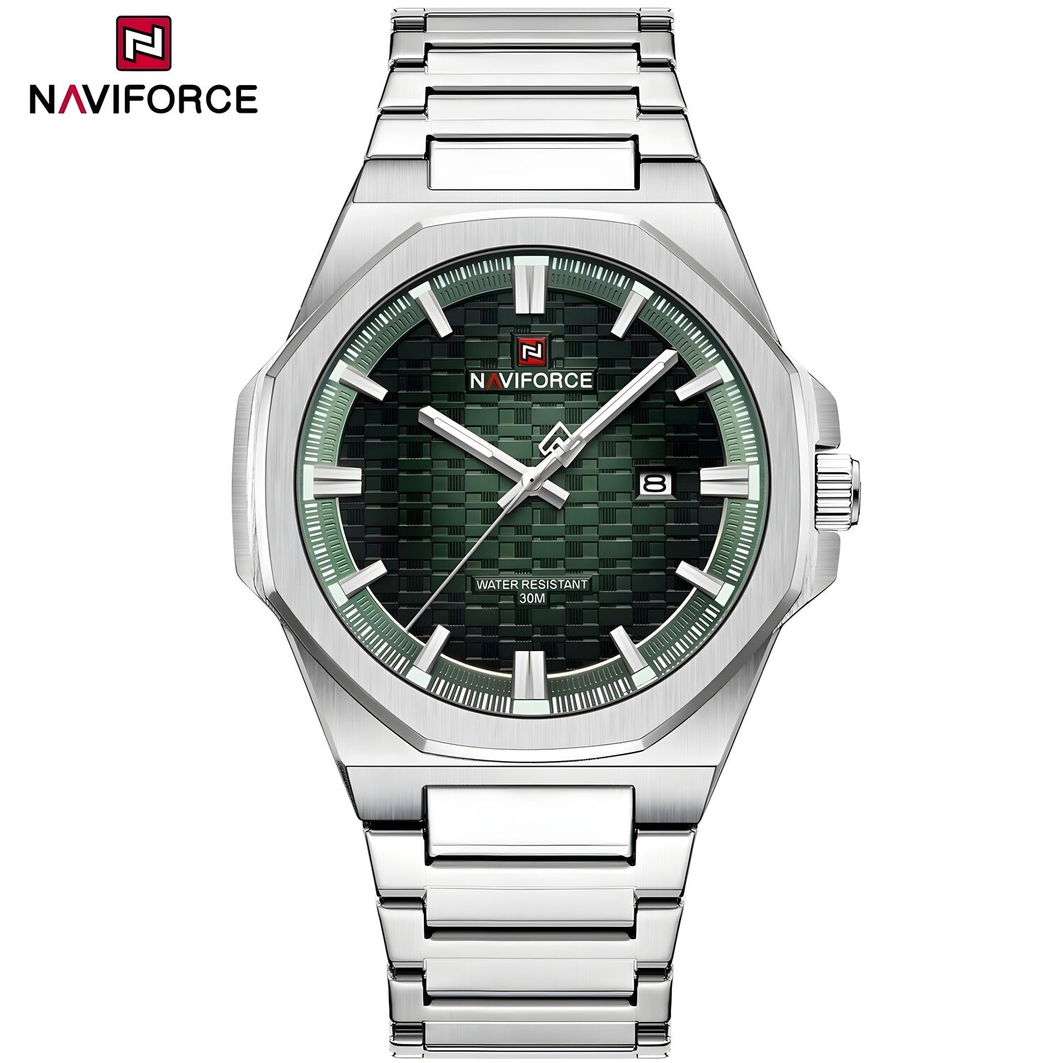 Sat NAVIFORCE ST-38656 - Srebrna / Zelena KP38656