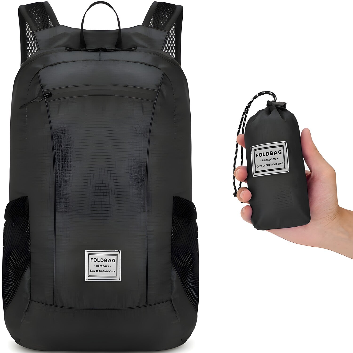 Vodootporni sklopivi ruksak BP-39250 - Crna KP39250