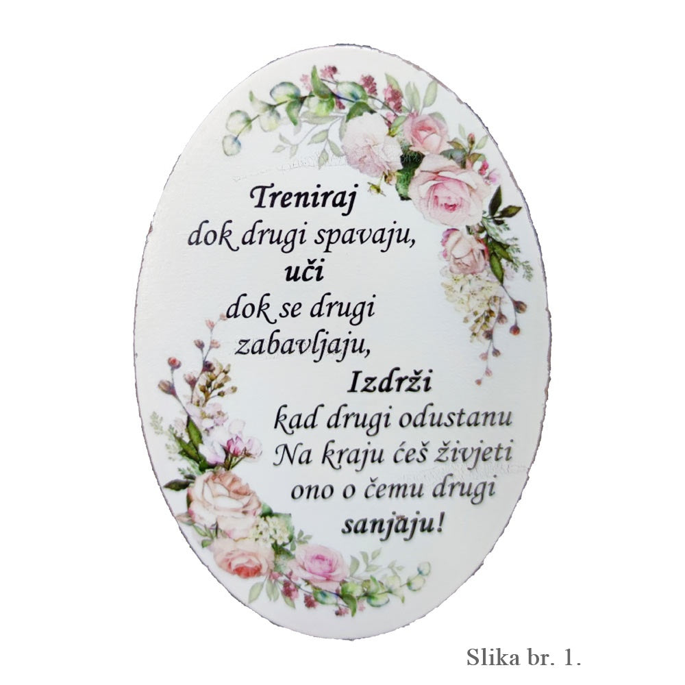 Motivacijski zidni ukrasi s inspirativnim porukama