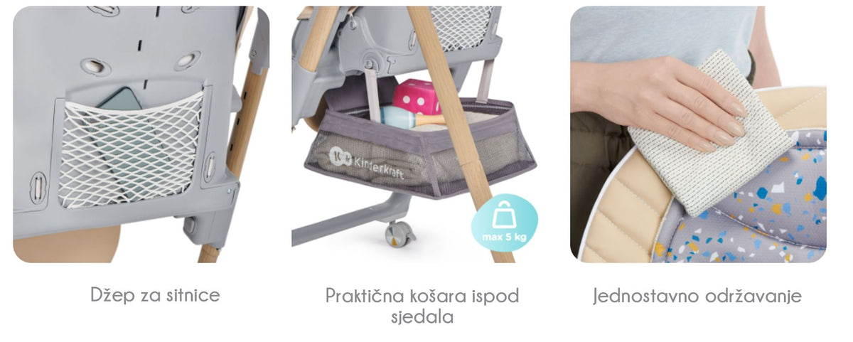 Kinderkraft Hranilica Lastree roza