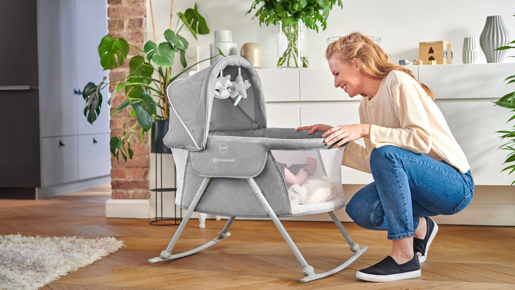 Kinderkraft Krevetić LOVI 3u1, grey