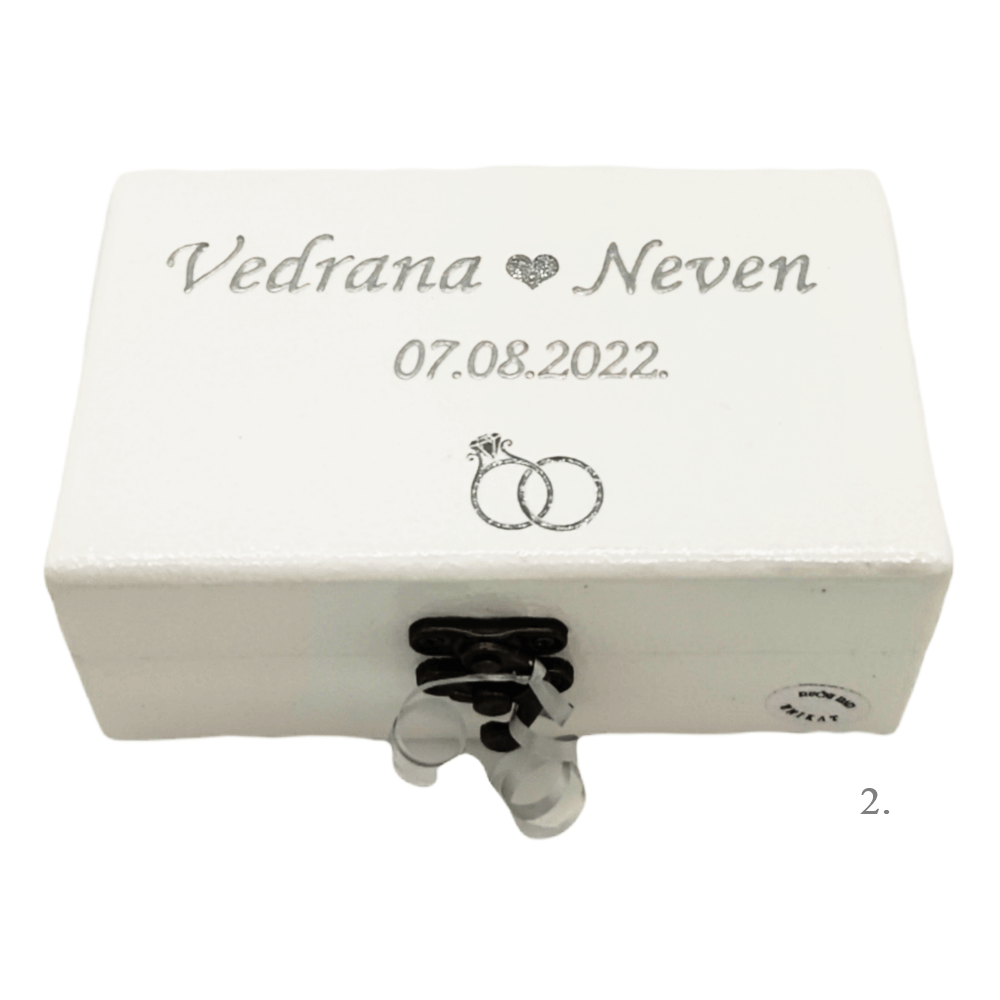 Personalizirana kutija za vjenčano prstenje – čuvar vašeg simbola ljubavi - 2. - 1692