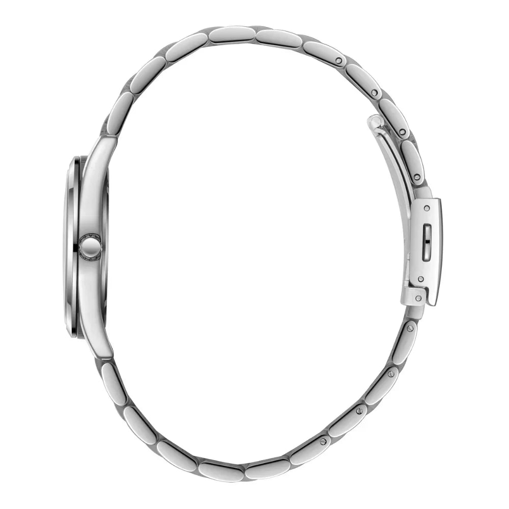RUČNI SAT LEE COOPER 8356 - Brojčanik roza, remen srebrna, kućište srebrna