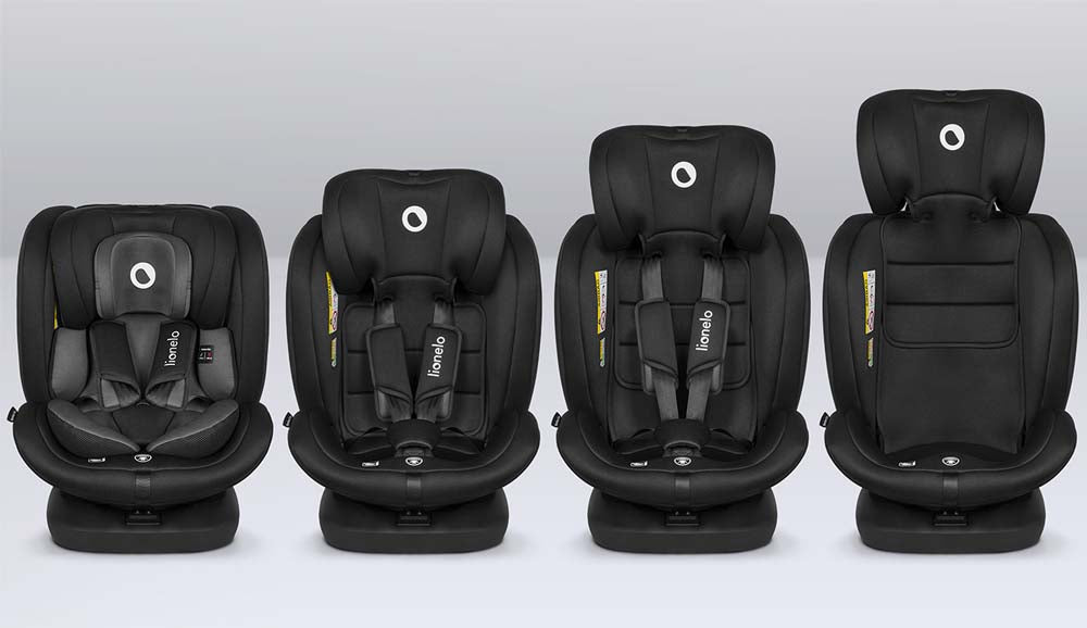 Lionelo autosjedalica Bastiaan i-Size 0-36 kg (40-150 cm) 360, Black Grey