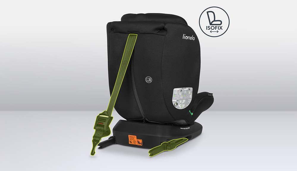 Lionelo autosjedalica Bastiaan i-Size 0-36 kg (40-150 cm) 360, Black Grey
