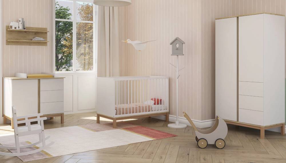 Faktum Loop ormar s 2 vrata, White-Oak