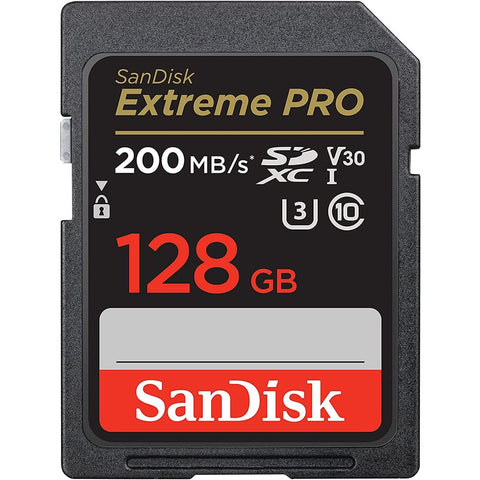 SanDisk Extreme PRO SDXC memorijska kartica 128GB 200MB/s &amp; 90MB/s čitanje/pisanje UHS-I, Class 10, U3, V30