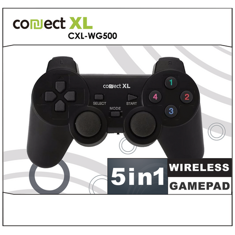 Connect XL Gamepad wireless, 5u1, PC i PS1/2/3, 2,4GHz, 10met - CXL-WG500