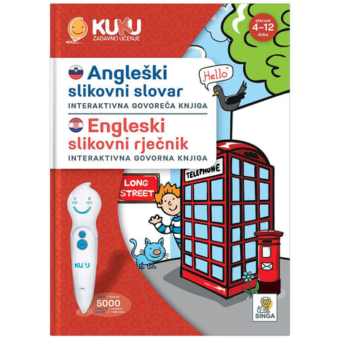 Interaktivna knjiga Kuku - Engleski slikovni rječnik (bez ol