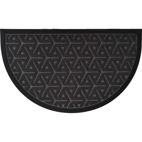 LUANCE OTIRAČ WILSON 45X75CM POLUMJESEC SHAPE POLYESTER/GUMENI - DARK SIVI