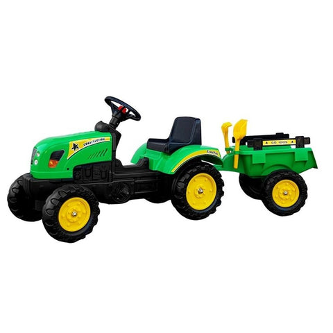 Traktor na pedale s prikolicom Branson zeleni