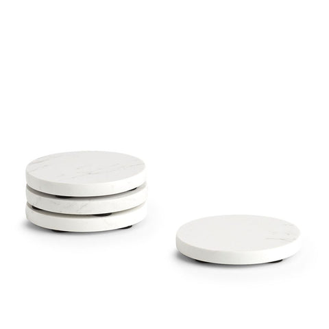 Zeller Set podmetača, 4 kom, mramor, Ø9,5x1 cm, 24517