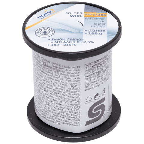 SMA Tinol za lemljenje, Ø1.0 mm, 100g - SW 1/100