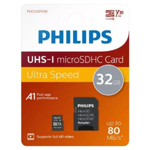 Philips Micro SDHC kartica 32GB Class 10 + SD adapter