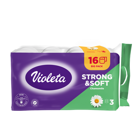 Violeta Toaletni papir 16/1, 3sl., strong&amp;soft kamilica