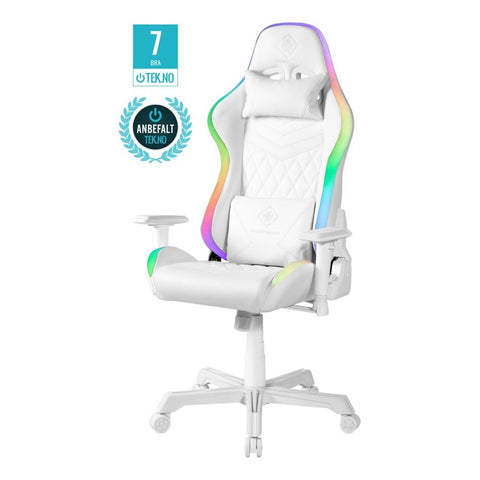 DELTACO WCH90 RGB Gaming Stolica, RGB/Bijela
