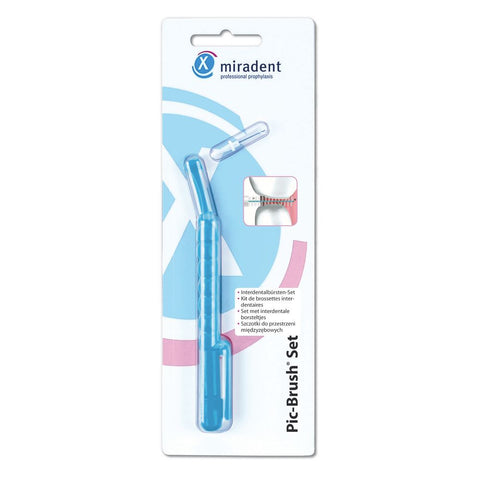 Miradent Pic-Brush Set bleu transparent