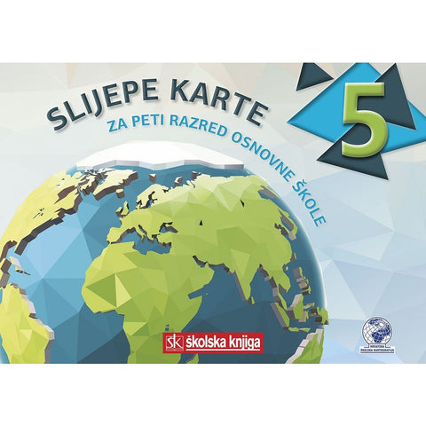 SLIJEPE KARTE 5 - slijepe karte za 5. razred osnovne škole